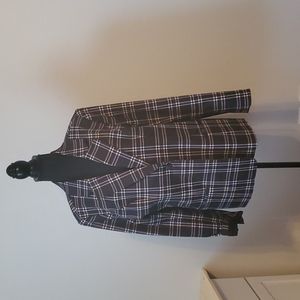 Black and White Plaid Blazer